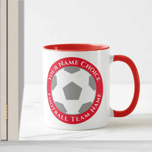 Fotbollsdesign i Klubben Red Mugg