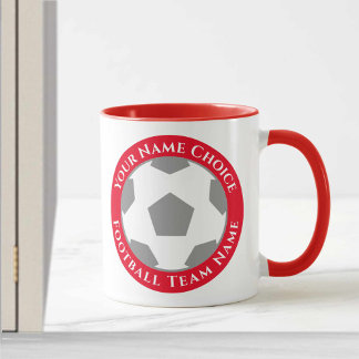 Fotbollsdesign i Klubben Red Mugg