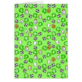 Fotbollsdesign med Grönt Shirts OBS Kort