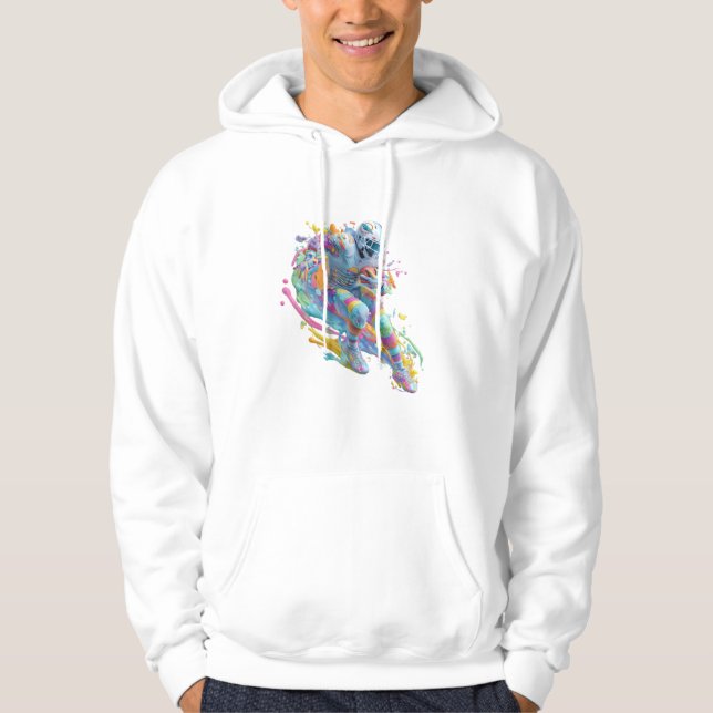 Fotbollsdesign spec hoodie (Framsida)