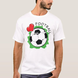 Fotbollsdesign T Shirt