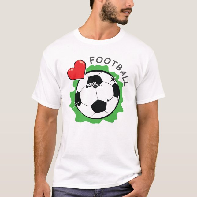 Fotbollsdesign T Shirt (Framsida)