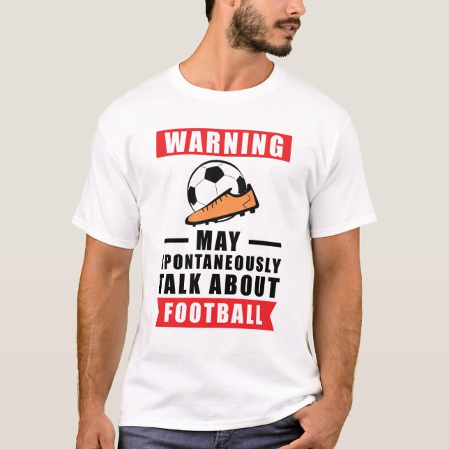 Fotbollsdesign T Shirt (Framsida)