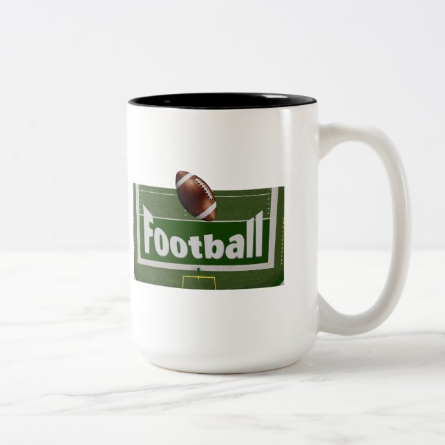 Fotbollsdesign Två-Tonad Mugg (Höger)