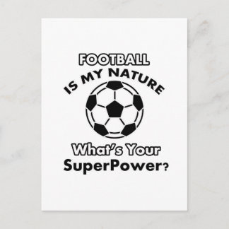 fotbollsdesign vykort