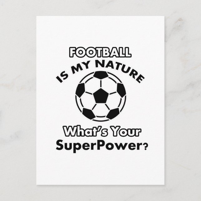 fotbollsdesign vykort (Framsida)