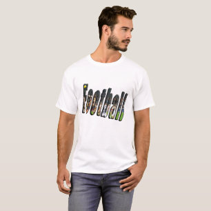 Fotbollsdimensionell Logotyp. T-shirt