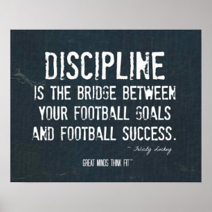 Fotbollsdisciplin Poster i Denim