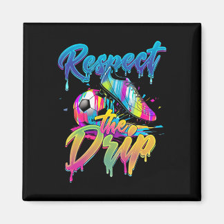 Fotbollsdroppar Pojkar Glass Drip Ungdom Respekt Magnet