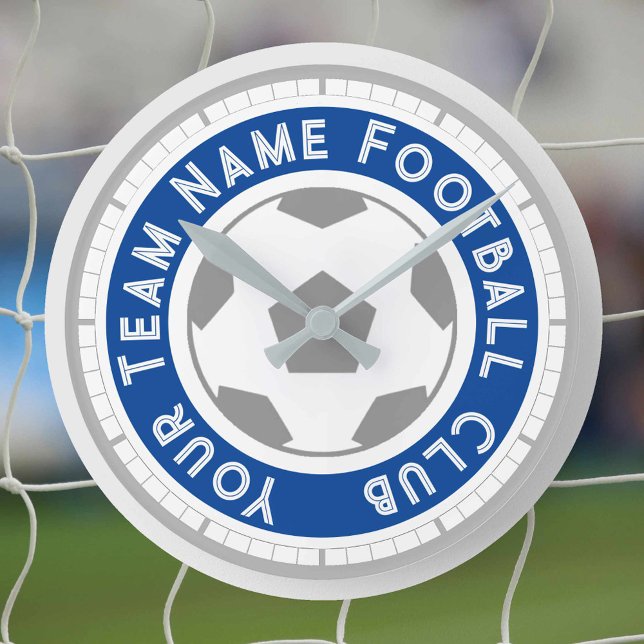 Fotbollsentusiast eller Fotbollsupportrar Rund Klocka (Skapare uppladdad)
