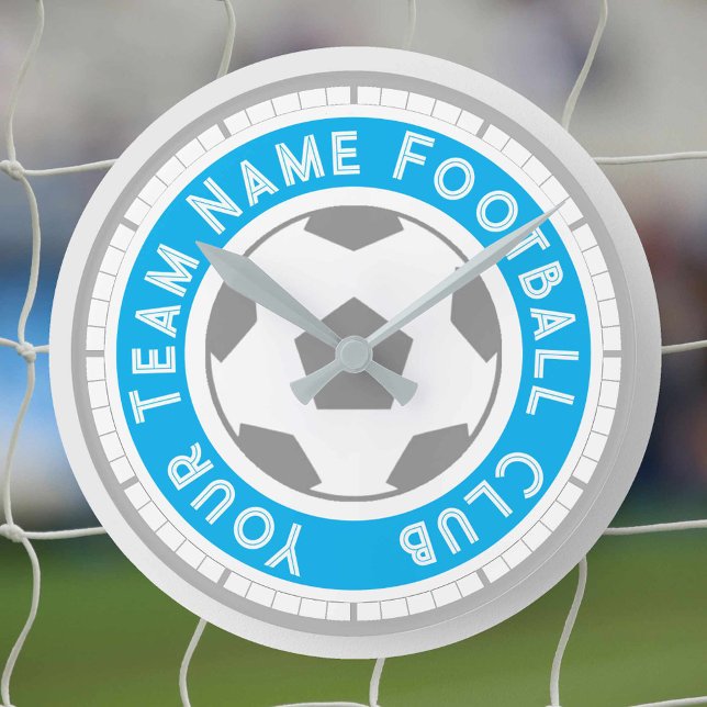 Fotbollsentusiast eller Fotbollsupportrar Rund Klocka (Skapare uppladdad)