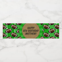 Fotbollsetikett Party Vattenflaska