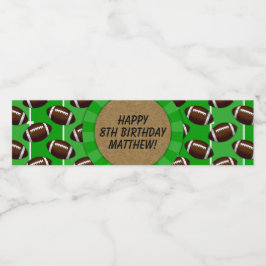 Fotbollsetikett Party Vattenflaska Vattenflaskor Etikett