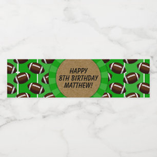 Fotbollsetikett Party Vattenflaska Vattenflaskor Etikett