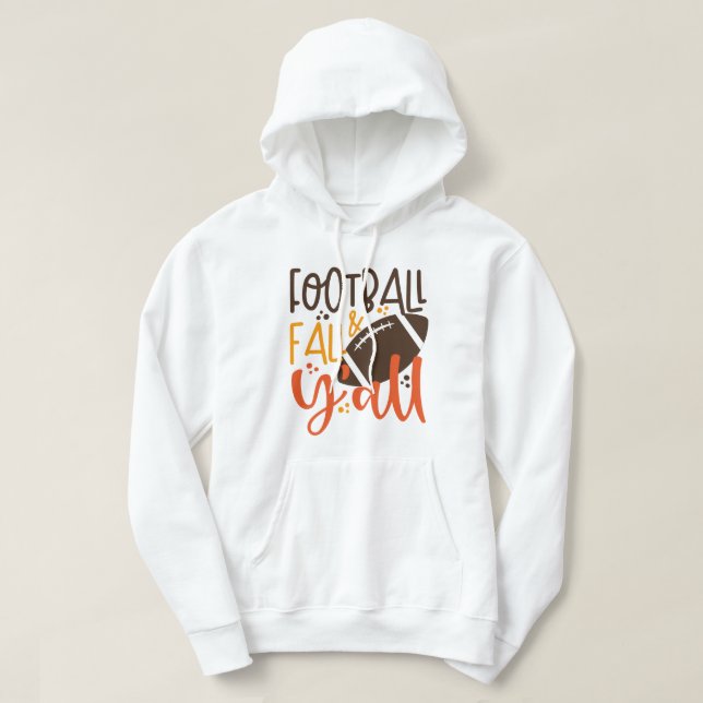 Fotbollsfall & Y-alla Hoodie (Design framsida)