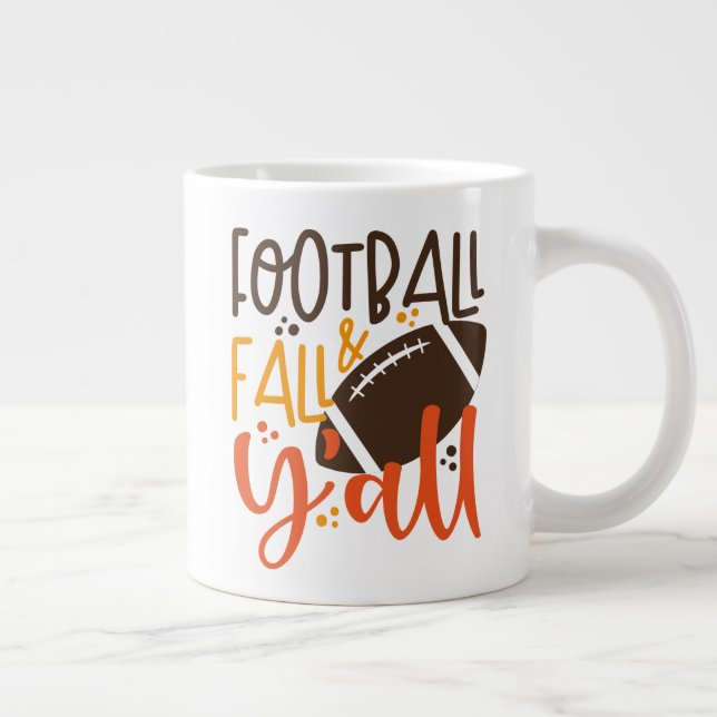 Fotbollsfall & Y-alla Jumbo Mugg (Höger)