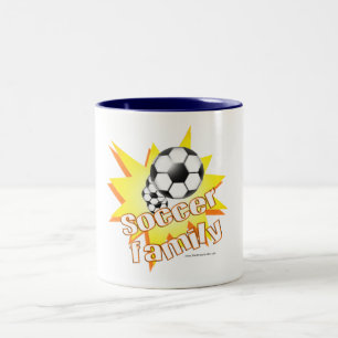 Fotbollsfamilj Två-Tonad Mugg
