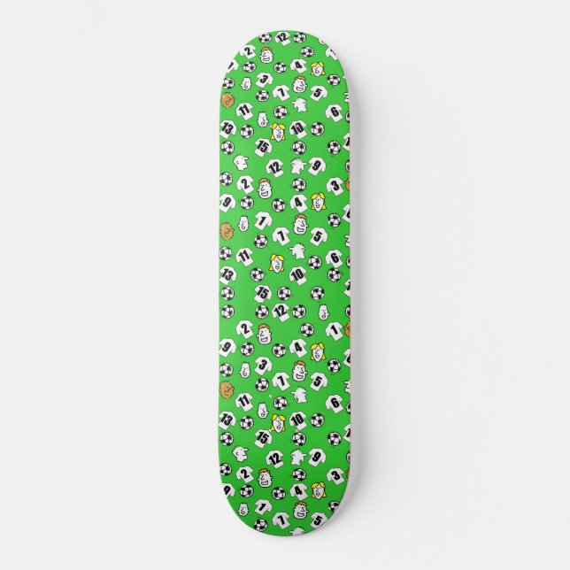 Fotbollsfan Fotbollsklubb Design Old School Skateboard Bräda 21,6 Cm (Framsida)