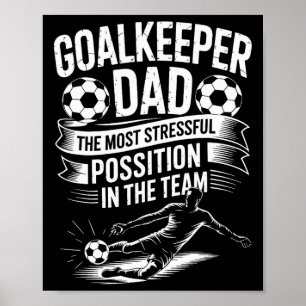 Fotbollsfanatiker pappa, den mest stressiga positi poster