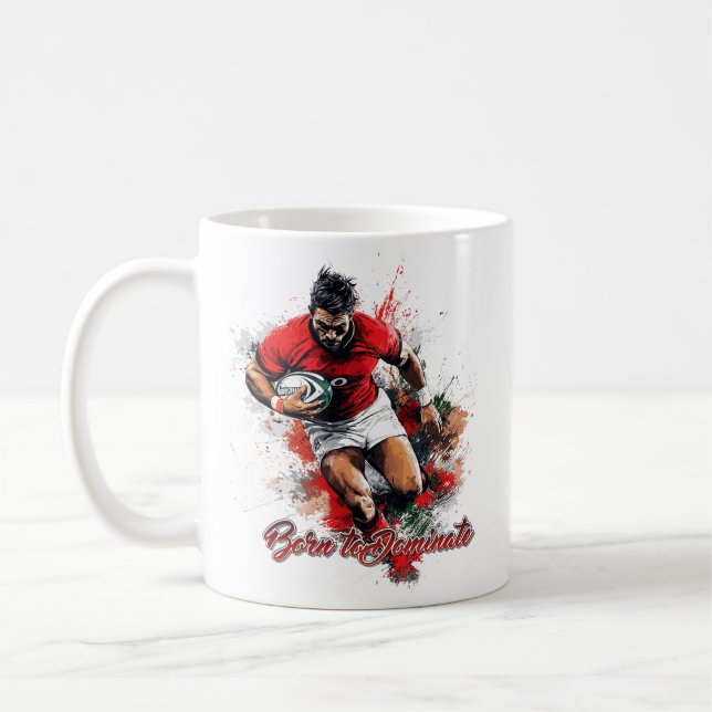 Fotbollsfans grafik och text kaffemugg (Vänster)