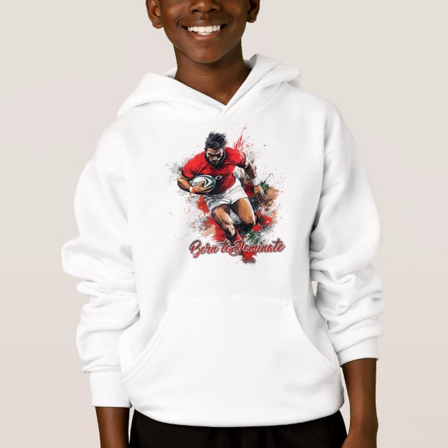 Fotbollsfans grafik och text t shirt (Framsida)