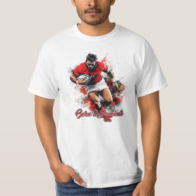 Fotbollsfans grafik och text t shirt (Framsida)