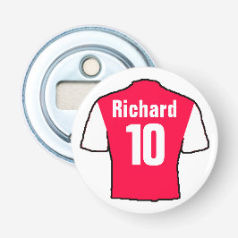 Fotbollsfantrikåpa att anpassa. flasköppnare