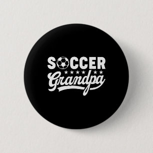 Fotbollsfarfar Kul Sport Pappa Retro Skämt Knapp