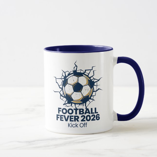 Fotbollsfeber 2026 Kick Off Fotboll  Mugg (Höger)