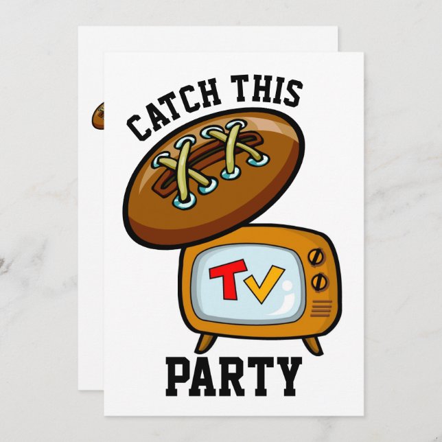 Fotbollsfest Inbjudningar (Fram/baksida)