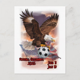 Fotbollsfirande 2026 på helg vykort