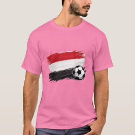 Fotbollsflagg Minimalistisk T-Shirt