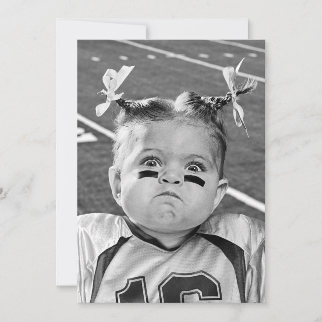 Fotbollsflicka Inbjudningar (Framsida)