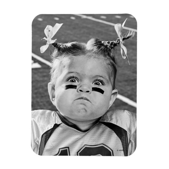 Fotbollsflicka Magnet (Vertikal)