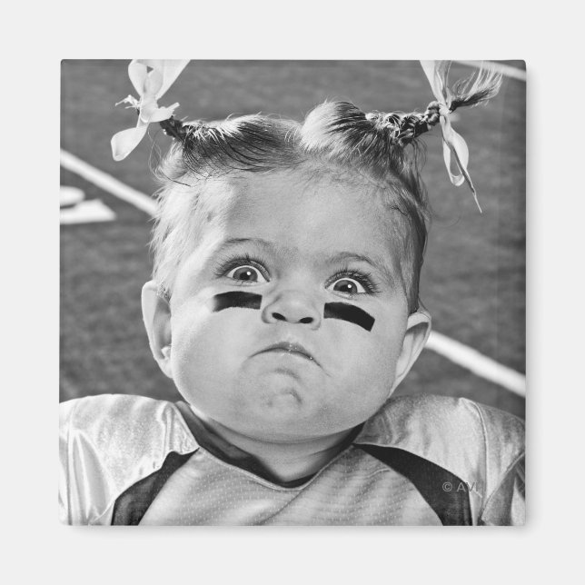 Fotbollsflicka Magnet (Framsidan)