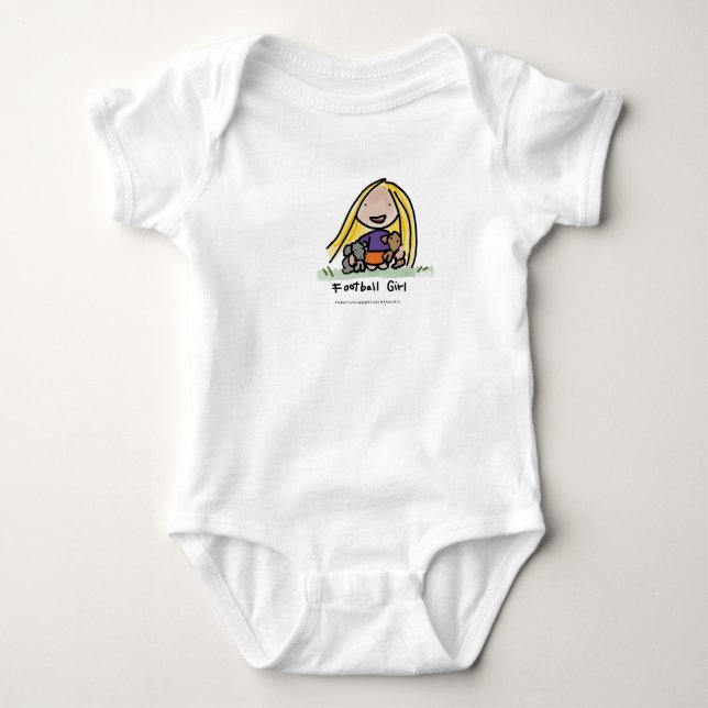 Fotbollsflicka slår en biet T-skjorta T-shirt (Framsida)