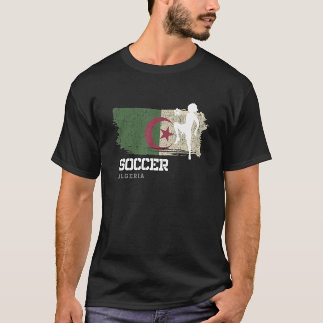 Fotbollsflickor i fotboll i Algeriet T Shirt (Framsida)