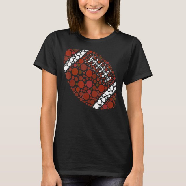 Fotbollsflickor i Internationell Dot Day T Shirt (Framsida)