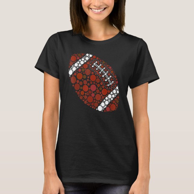 Fotbollsflickor i Internationell Dot Day T Shirt (Framsida)