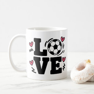 Fotbollsflickor i Kärlek Kaffemugg