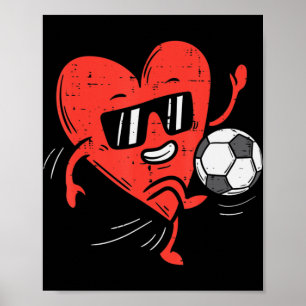 Fotbollsflickorna i Heart spelar fotboll i Valenti Poster