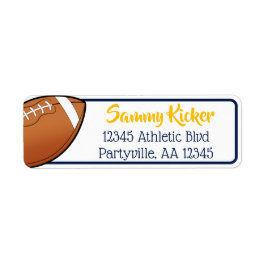 Fotbollsflottan och Guld Adress Returadress Etikett