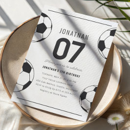 Fotbollsfödelsedag Pojke 7 år Inbjudningar