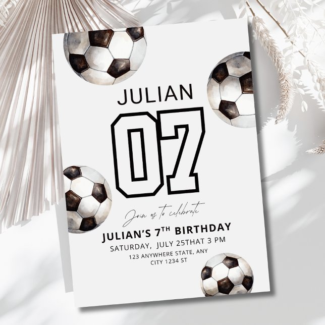 Fotbollsfödelsedagsinbjudan, Pojkars fotbollsfest Inbjudningar (Skapare uppladdad)
