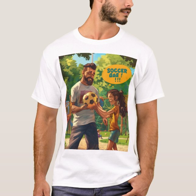 Fotbollsformat i Pappa T Shirt (Framsida)