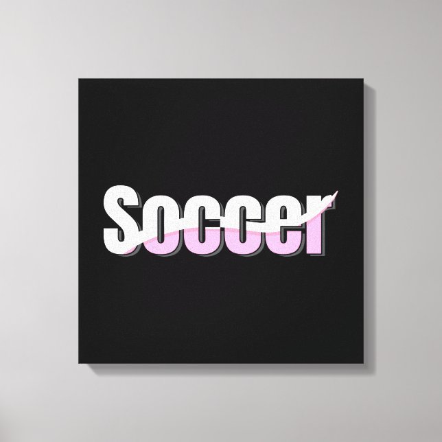 Fotbollsformat Modern Art Abstrakt önskning Canvastryck (Framsida)