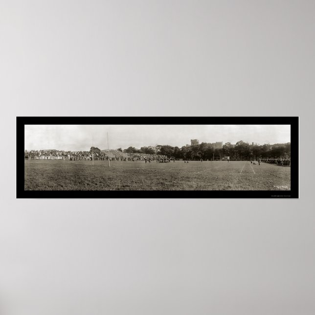 Fotbollsfoto för väster Point 1909 Poster (Framsidan)