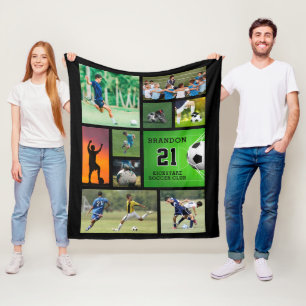Fotbollsfoto i fotboll, Personlig Fleecefilt