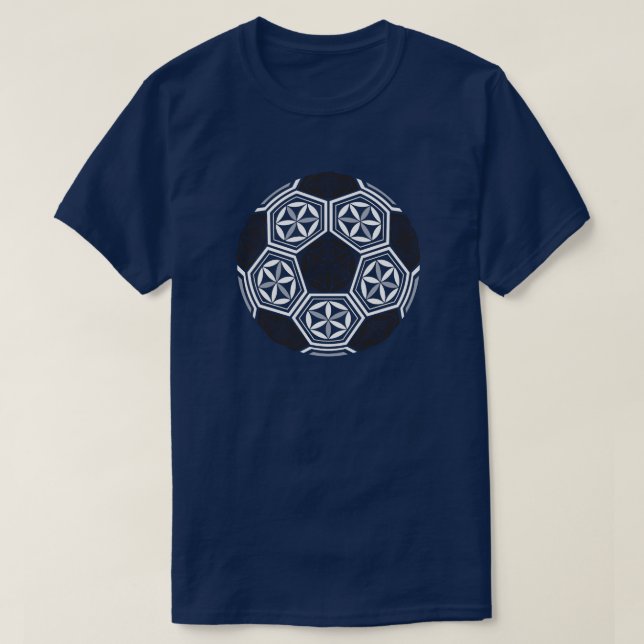 Fotbollsgeometri helig t-shirt (Design framsida)