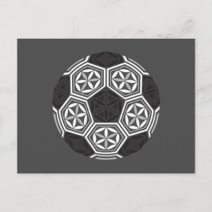 Fotbollsgeometri helig vykort